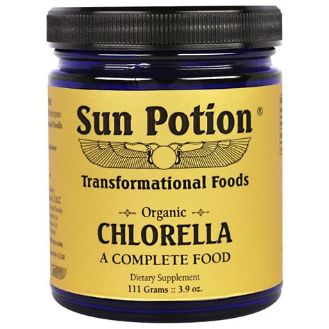 Sun Potion Chlorella Algae Powder Organic Sound Processed 3 9 oz 111 g ...