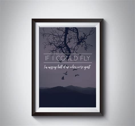 Quadro If i Could Fly - One Direction | Elo7 Produtos Especiais