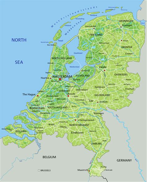 Netherlands Map - Guide of the World