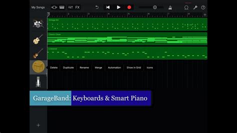 GarageBand: Keyboards and Smart Piano - YouTube