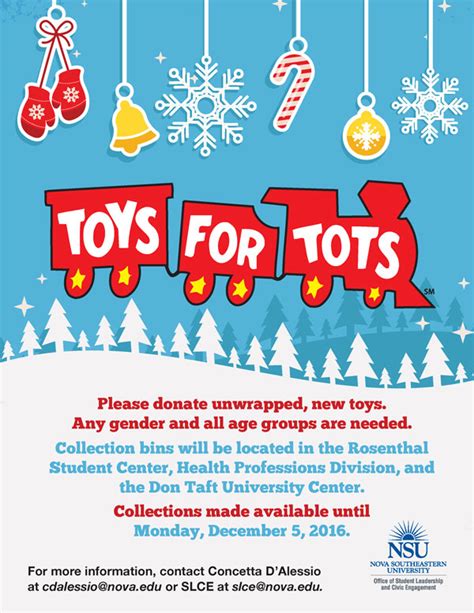 Toys for Tots (Deadline: Dec. 5) – NSU SharkFINS