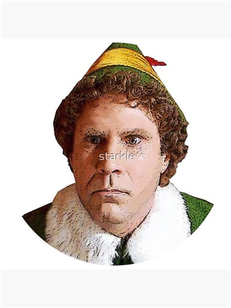 "BUDDY THE ELF Christmas Movie Angry Elf Face Will Ferrell " Photographic Print for Sale by ...