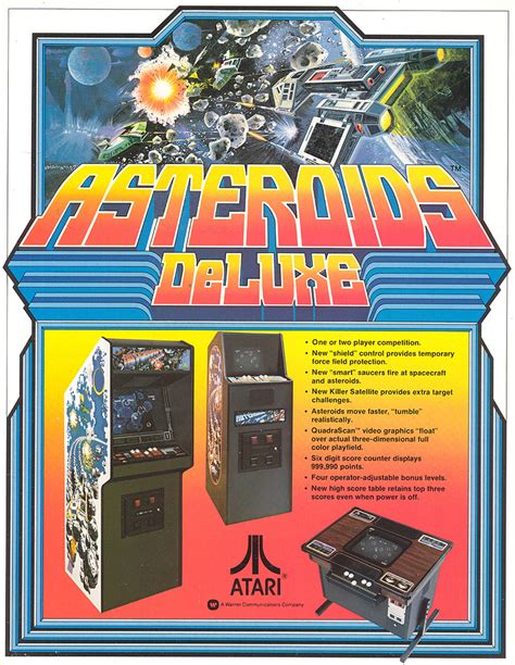 Asteroids Deluxe Arcade Game | Vintage Arcade Superstore