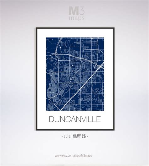 Duncanville Texas Duncanville TX Map Duncanville Map - Etsy