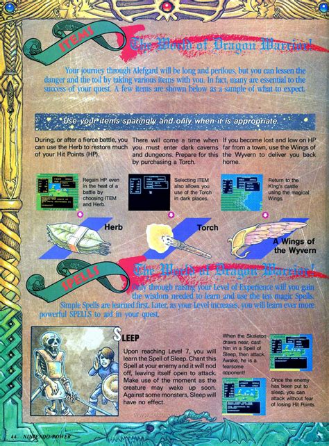 8-Bit City: Dragon Warrior Strategy Guide Nintendo Power Scans