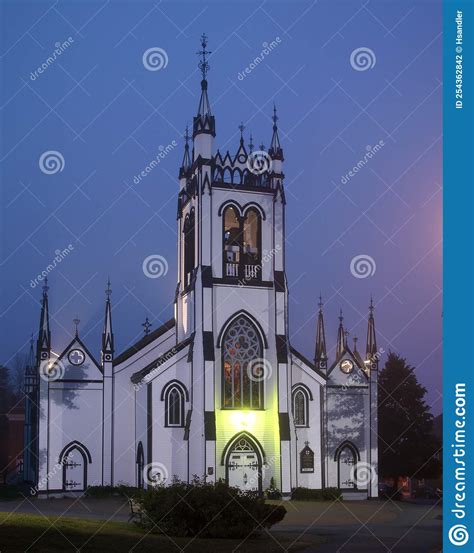 St. John`s Anglican Church, Lunenburg NS Editorial Photography - Image ...