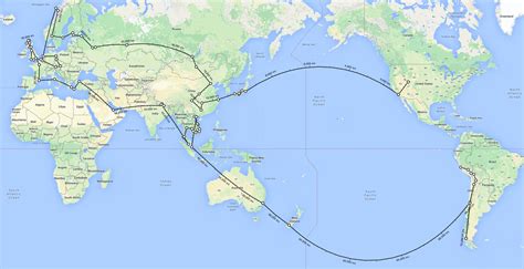 Our Round the World Route 2014-2015