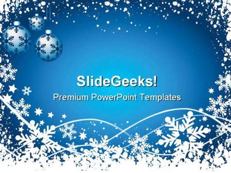 Snowflake Background Christmas PowerPoint Templates And PowerPoint Backgrounds 0711 | PowerPoint ...