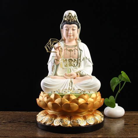 Handpainting Guan Yin Statue Goddess of Compassion - Etsy