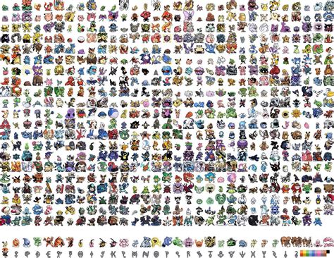 Retro Pokemon Sprites-All 649 of them. : pokemon