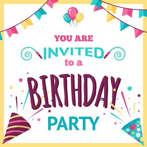 Party Invitation Illustration 461872 Vector Art at Vecteezy