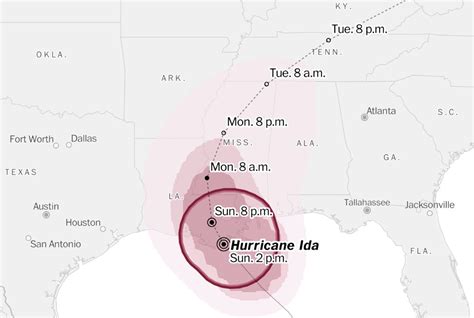 Tropical Storm Ida tracker: Mapping the path - The Washington Post