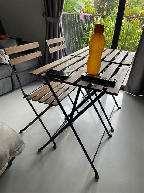 IKEA outdoor Table & Chairs - 2 sets, Furniture & Home Living, Furniture, Tables & Sets on Carousell