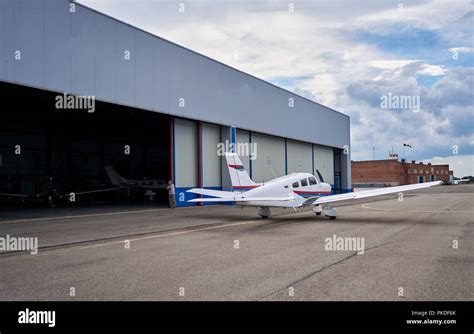 private jet on the runway Stock Photo - Alamy