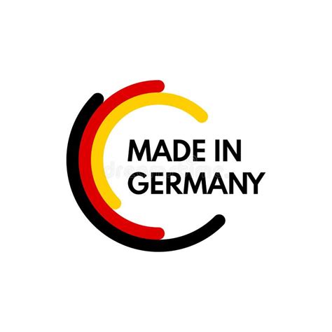 Made in Germany, Rounded Rectangles Vector Logo Stock Vector ...