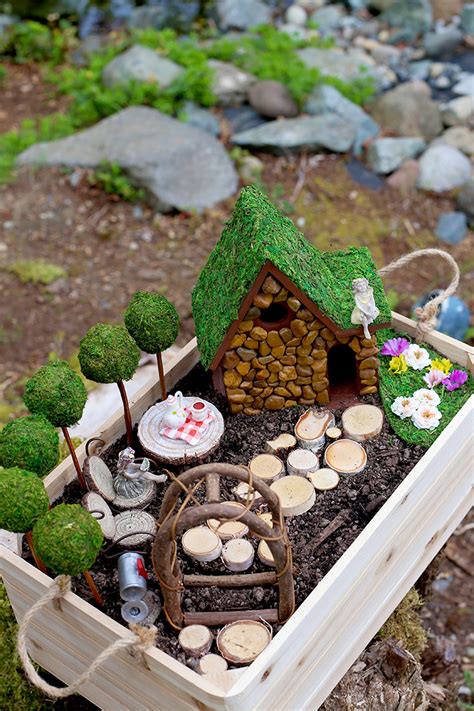 DIY Fairy Garden and Fairy House Tutorial - Sew Much Ado