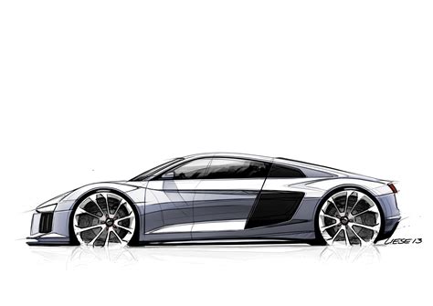 Audi R8 Zeichnungen - Audi Blog