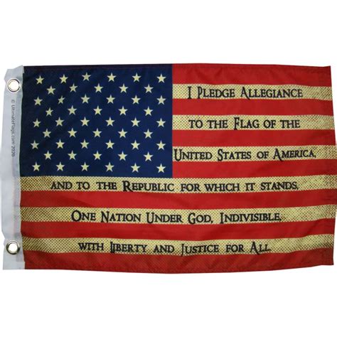 I Pledge Allegiance Flag, Vintage USA America 3 x 5 feet