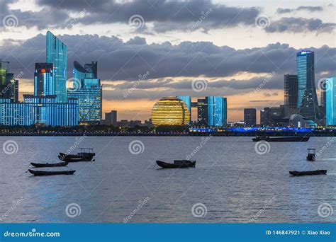 Hangzhou Skyline stock image. Image of beijing, architecture - 146847921