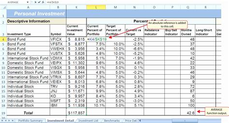 Stock Portfolio Spreadsheet Google Spreadshee stock portfolio excel ...