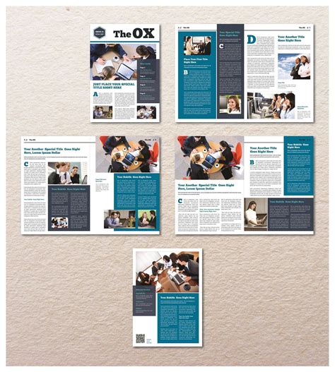 This is profesional Indesign Newsletter Bundle template 28 pages total ...