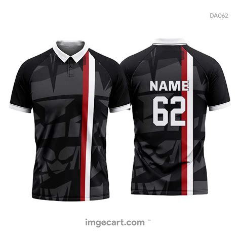 Cricket Jersey Design Black and Grey - imgecart