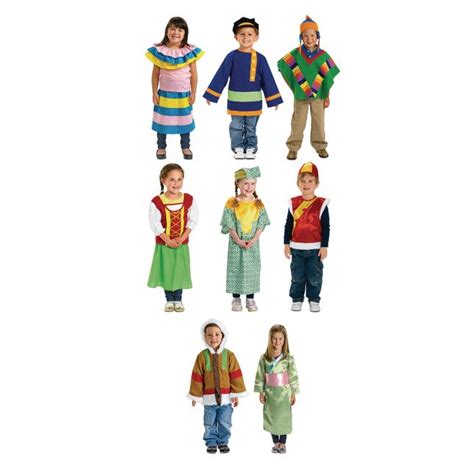 Excellerations® Multicultural Clothing - Set of 8