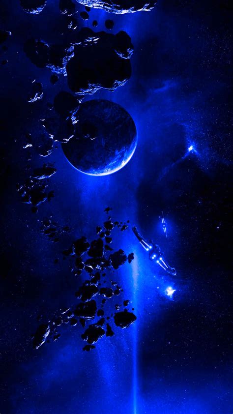 Blue Space View Phone Wallpaper Wallpaper Images Hd, Blue Wallpapers, Cool Wallpaper, Fantasy ...