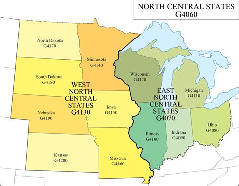 LC G Schedule Map 9: North Central States – Western Association of Map Libraries