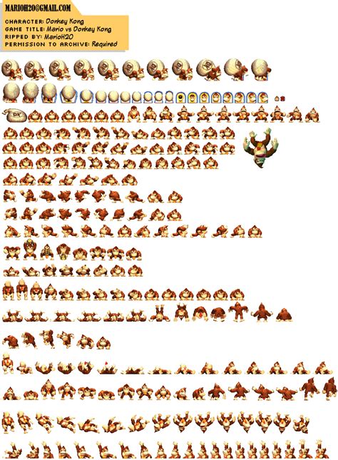 Download Mario VS Donkey Kong Game Boy Advance Sprites