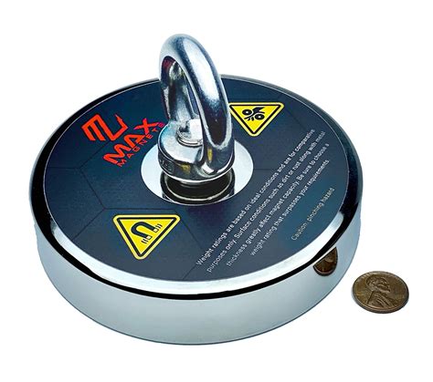 MaxMagnets Fishing Magnet 1000 LB up to 1300 LBS Pulling Force Super Strong Neodymium with ...