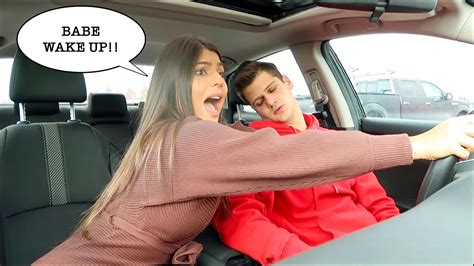 PASSING OUT WHILE DRIVING PRANK ON GIRLFRIEND!! - YouTube