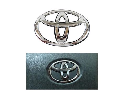 Buy Toyota Steering Wheel Emblem | Steering Monogram | Chrome Logo ...