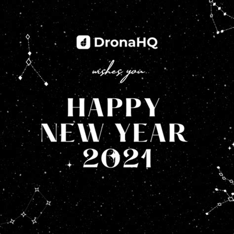 Happy New Year 2021 Wish Stars Constellation GIF | GIFDB.com