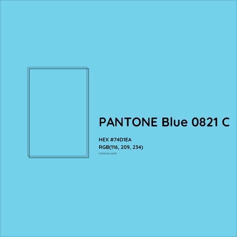 PANTONE Blue 0821 C Complementary or Opposite Color Name and Code (#74D1EA) - colorxs.com