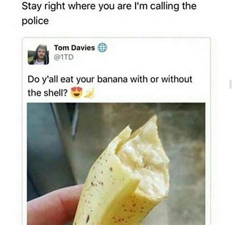 Don't eat a banana peel with the banana : r/memes