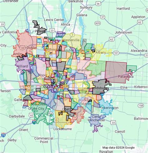Columbus City Limits Map