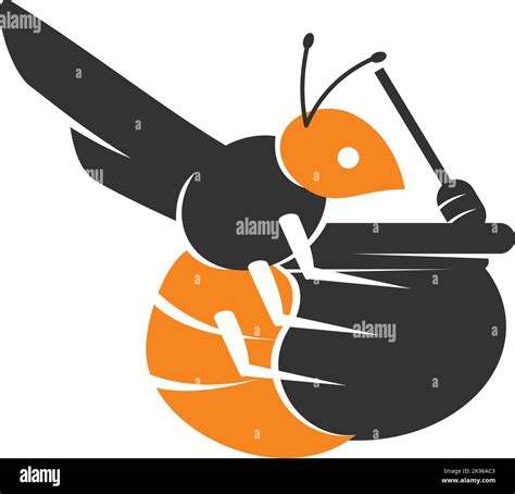 honey Bee animals logo vector Icon Illustration Brand Identity Stock Vector Image & Art - Alamy