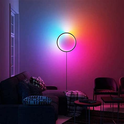 QJUZO LED Wandleuchte Innen RGB Moderne Wandlampe mit Fernbedienung ...