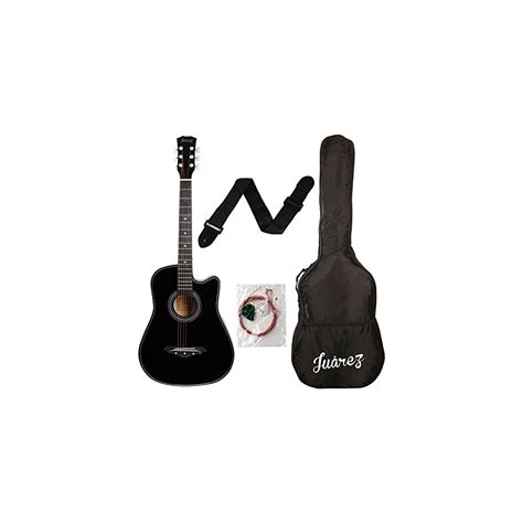 Juarez Acoustic Guitar, 38 Inch Cutaway, 038C with Bag, Strings, Pick ...