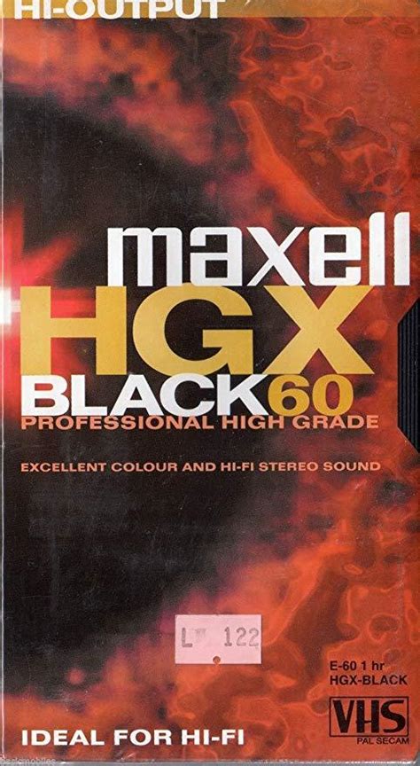 Maxell – HGX Black VHS Tapes