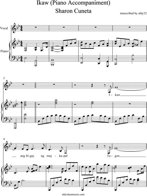 Ikaw (Piano Accompaniment) - Sharon Cuneta - Download Sheet Music