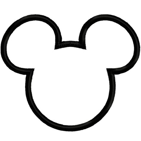 Mickey Mouse Silhouette Printable - Customize and Print