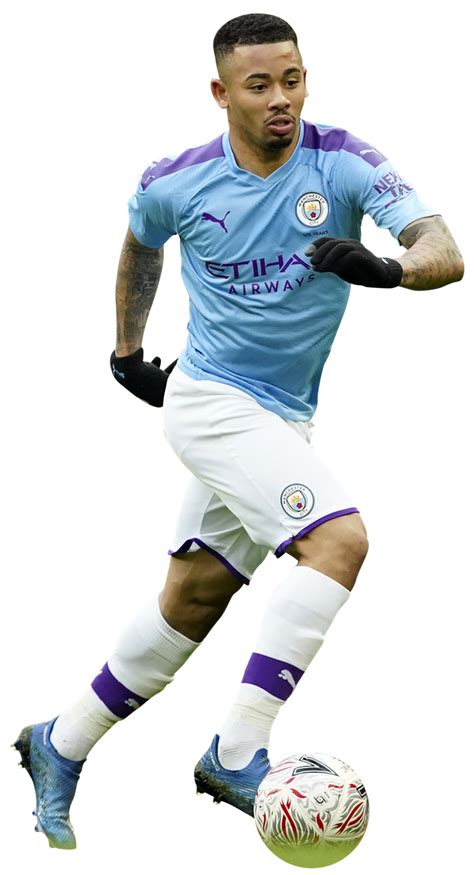 Gabriel Jesus Manchester City football render - FootyRenders