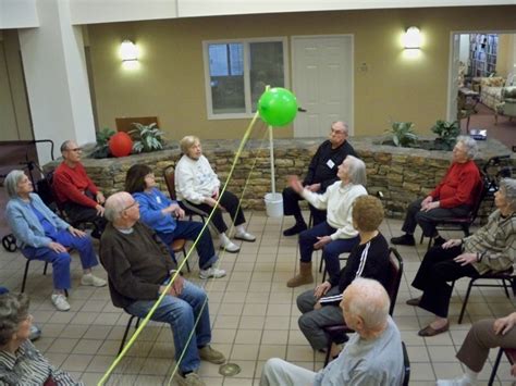 Seated Balloon Volleyball for Seniors - Fun Exercise