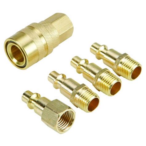 SPEEDWAY Brass Quick Coupler Kit (5-Piece)-52112 - The Home Depot