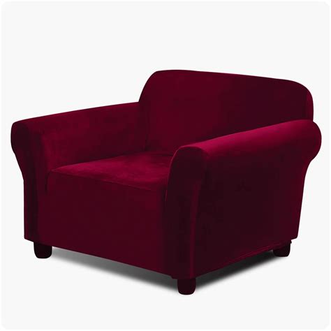 Argstar Velvet Plush Armchair Slip Cover, Sofa Chair Cover for Living Room, Furniture Chair ...