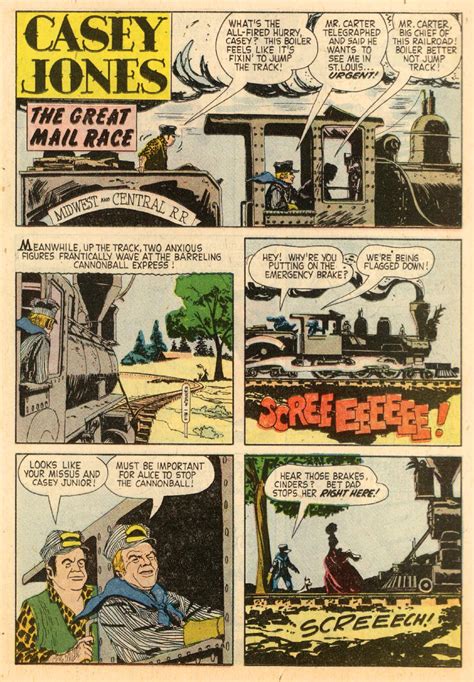 Saved From The Paper Drive: Comic Book Short Story- Casey Jones "The Great Mail Race"