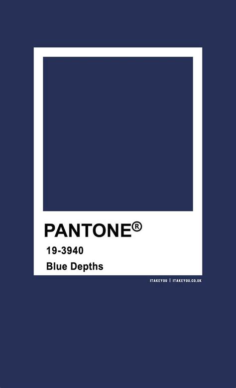 Pantone Color : Pantone Blue Depths | Pantone blue, Pantone palette, Pantone