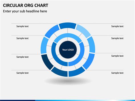 Circular ORG Chart PowerPoint Template | SketchBubble